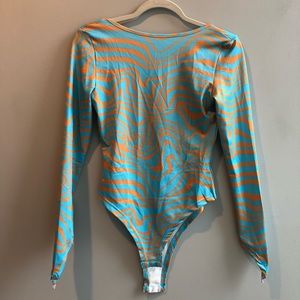 Blue and Orange Bodysuit